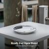 Easy to Install Boat Deck Plate | Polished Stainless Steel, PreDrilled Screw Holes 3 Inch