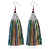 LOVBEAFAS Ethnic Fringe Tassel Long Earring Beads Statement Brinco Dangle Drop Earrings For Women Fashion Jewelry Bijoux Femme