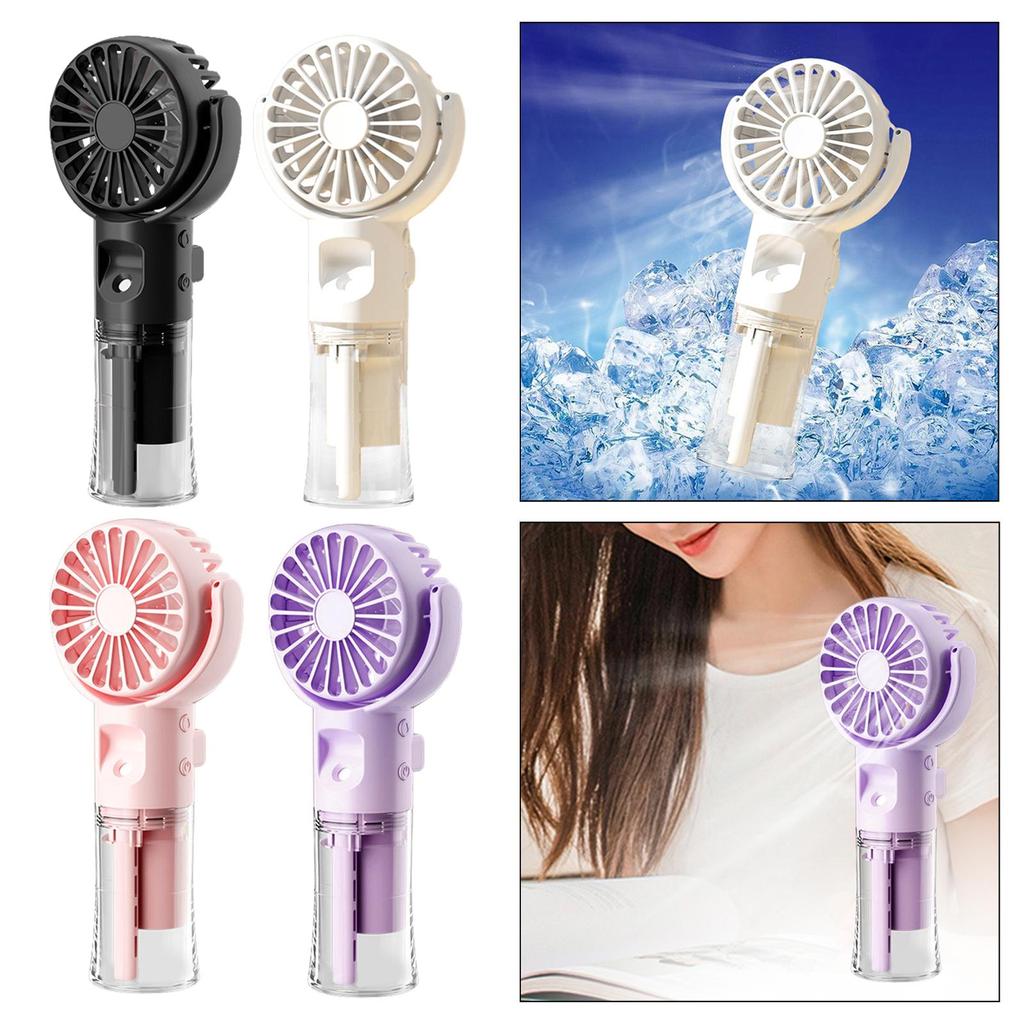 Portable Handheld Fan Adjustable Angle USB Rechargeable Table Fan Pocket Personal Hand Fan for Picnics Makeup Office Travel Home