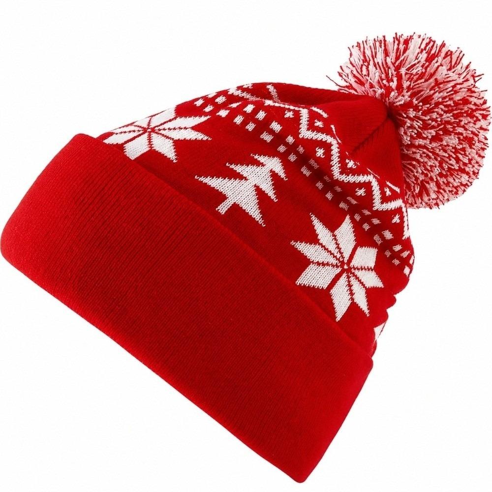 Warm Knitted Beanie Hat Jacquard Christmas Knitted Hat Fashion Christmas Hat Party Supplies