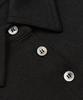 Pepeulli Button Cap Sleeve Collar Tee (Black)