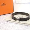HERMES H703203FK01_T5 Armreif So Black Emaille/Leder Herren