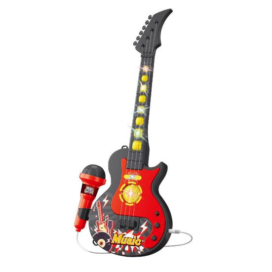 Kids Microphone Toy with Height Standing Stand Toddlers Boys Girls Karaoke Machine with LED Light Music Children Adjustable Mic Singing Musical Toy