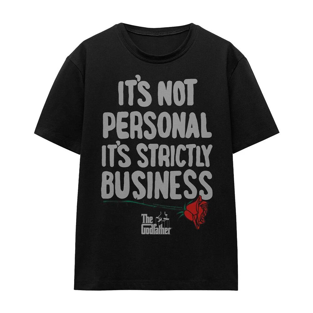 Godfather The Strictly Business Ladies 100% Cotton T-shirt Mens Tees Top S-2XL, Black S