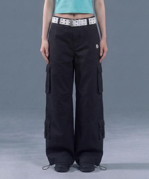 Ineodeijeu Women'S Multi-Pocket Cargo Pants (Black)