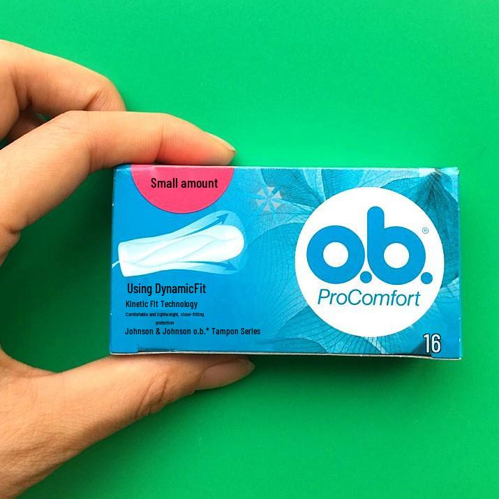 Johnson & Johnson o.b. Tampons, Light Absorbency, 16-Pack, Germany - Original with Barcode.