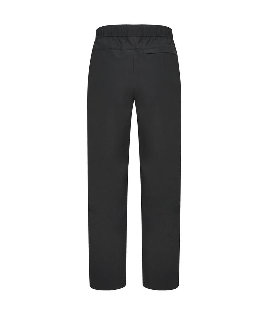 Baellob Plain Comfortable Tapered Pants Charcoal