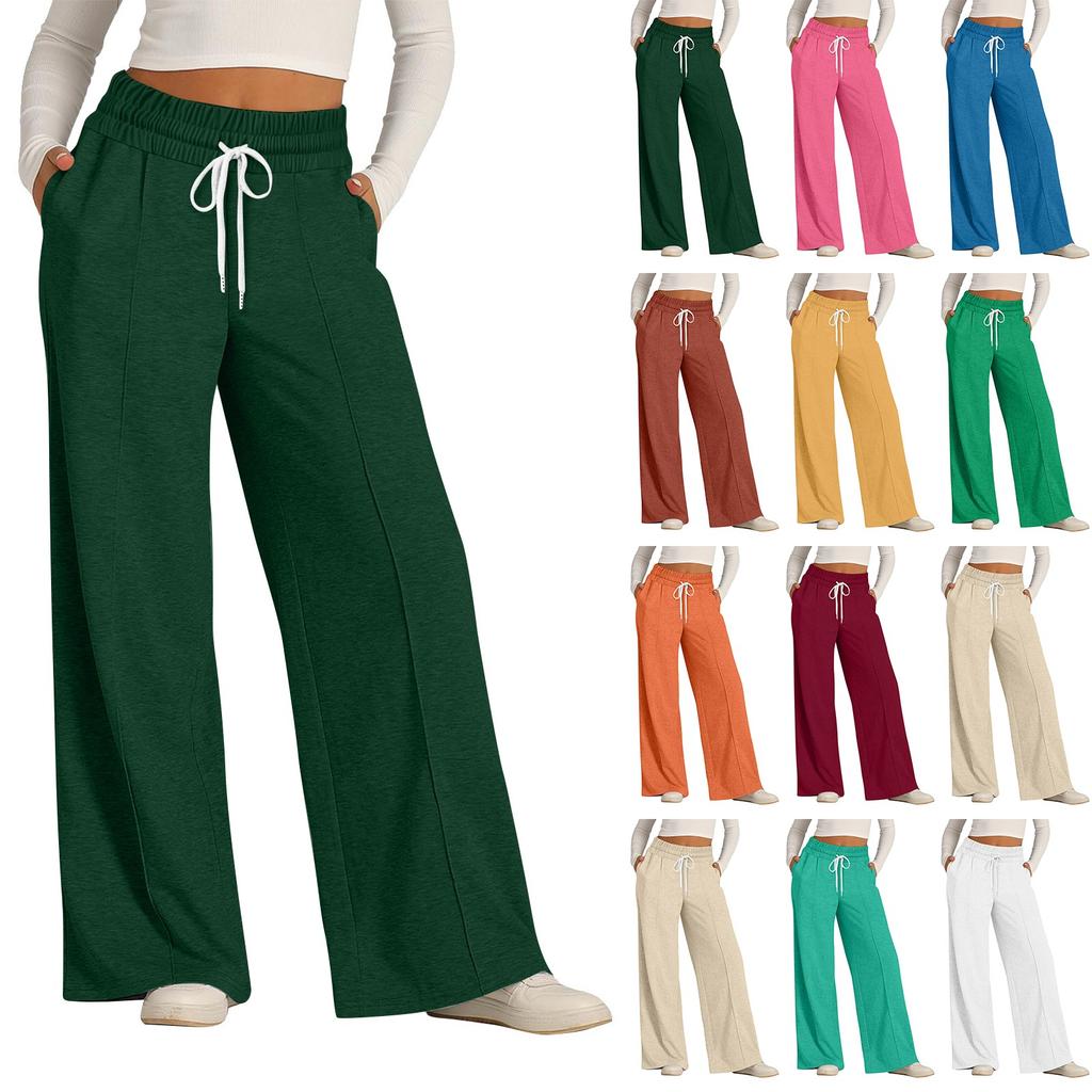 Women's High Waisted Wide Leg Sweatpants Casual Jogger Pants