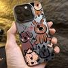 Colorful Silvery Graffiti Dog For 16 15 Cases iPhone 14 13 12 11 Pro Max Cover Funda Case Bumber