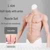 Silicone Muscle Suit with Zipper: Fake Abs Cosplay Prop for Streamers and Exhibitions