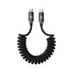 Crystal Shine Dual Type-C 120W Fast Charging Cable for Apple/Huawei Car Chargers