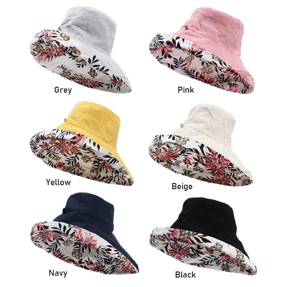 Women Foldable Big Visors Wide Brim 
