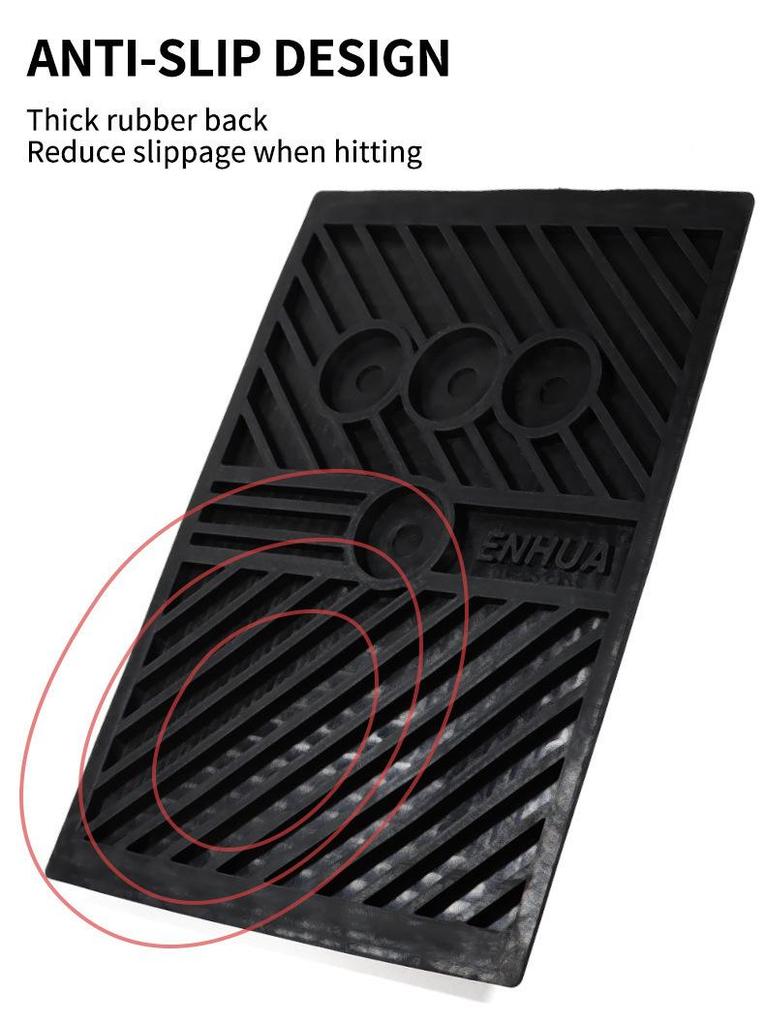 Golf Swing Practice Mat with Ball Trajectory Tracking for Indoor/Outdoor Use