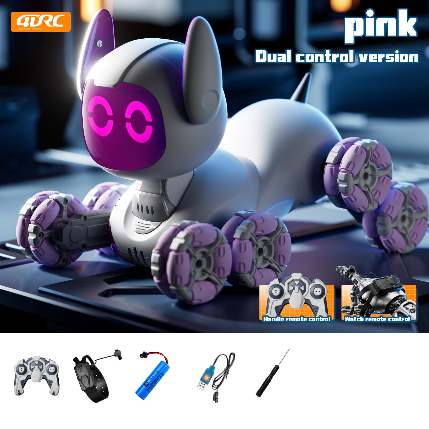

Eight Wheeled Children Remote Control Robot dog Intelligent Toy Electric Mechanical Dog Toy Car Remote Control Pet Dog Car Boy