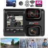 Yeni Araba Sürüş Kaydedici Çift Lensli Araba DVR 4K 2160P Sensör WIFI GPS Logger 2 Kamera Araç Kamerası Video Kaydedici Gece Görüş 170 Derece Kamera