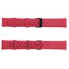 ERBORD Universal Silicone Strap 20mm, Tropic, Red/Black Buckle