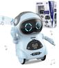 Toy Lob Pocket Robot, Communication Robot, Smart Robot, Mini Robot, Talks, Dancing, Music, Lights, English, Japanese Instructions Included (Blue)