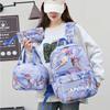 3Pcs/set Anime Demon Hunters Printed Backpack Handbag Pencil Case for Teenager Student Bookbag Schoolbag Women Large Capacity Waterproof Bag