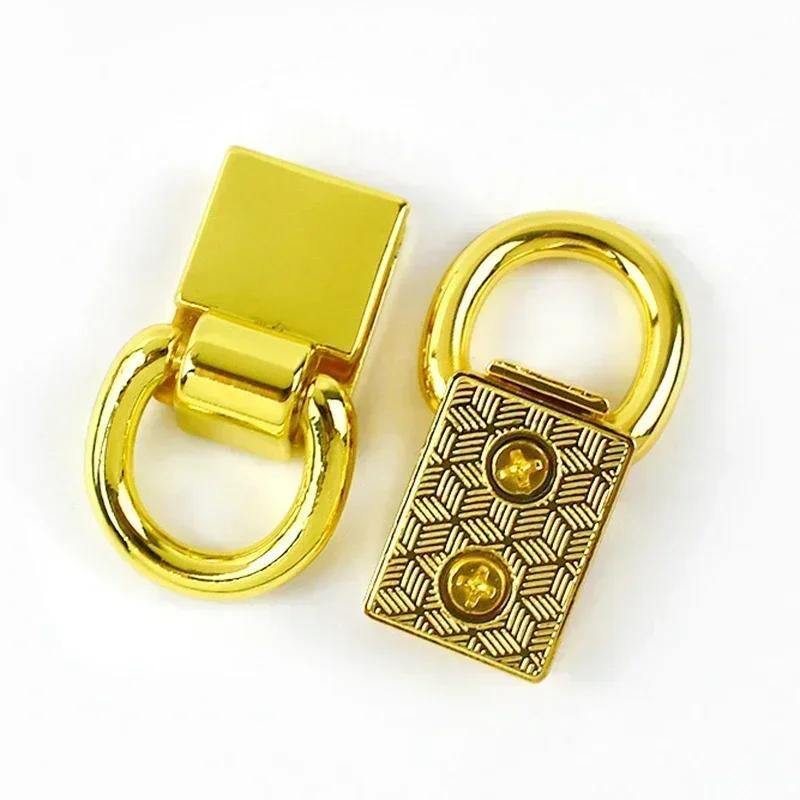 4/8Pcs Meetee 36x15mm Side Clip Buckle Bag Strap Metal Clasp D Ring Hook Handbag Screw Connector Buckles Leather Craft Hardware