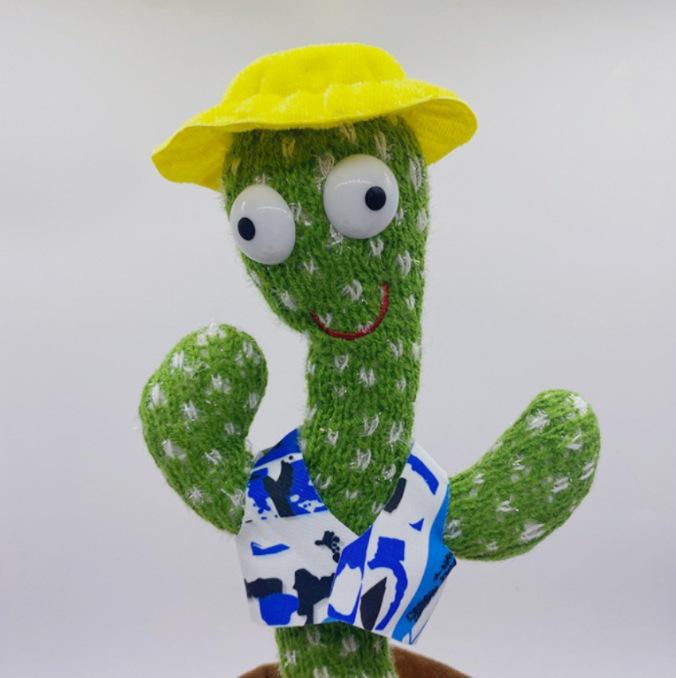 Colorful Dancing Cactus Toy: Singing, Talking, Light-Up Fun for Kids
