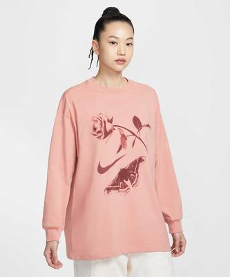 Sportswear Oversized Long Sleeve T-Shirt W - Red Stardust / Ih7696-618