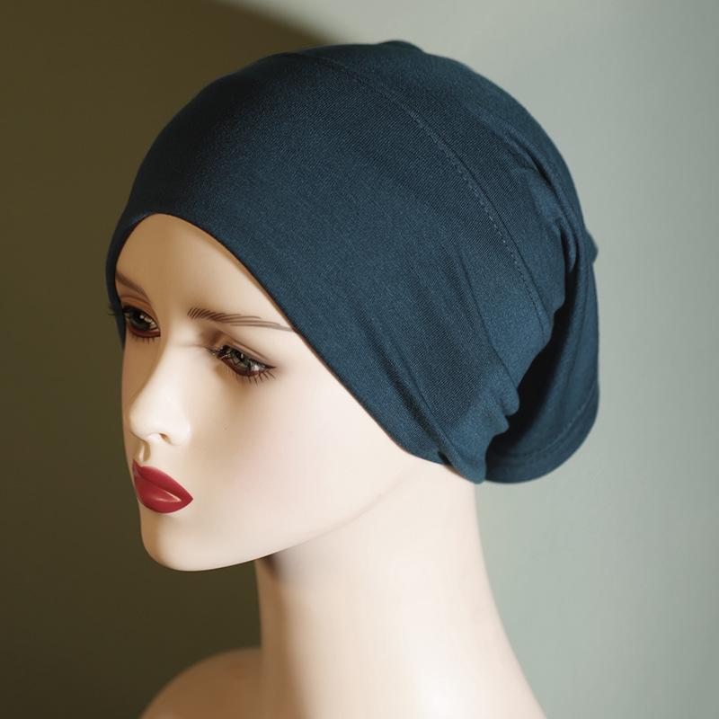 Pilling-Free, Non-Fading Multi-Color Tube Hat - Solid Pure Mercerized Cotton, Cotton Headscarf, Women's Elastic, Breathable.