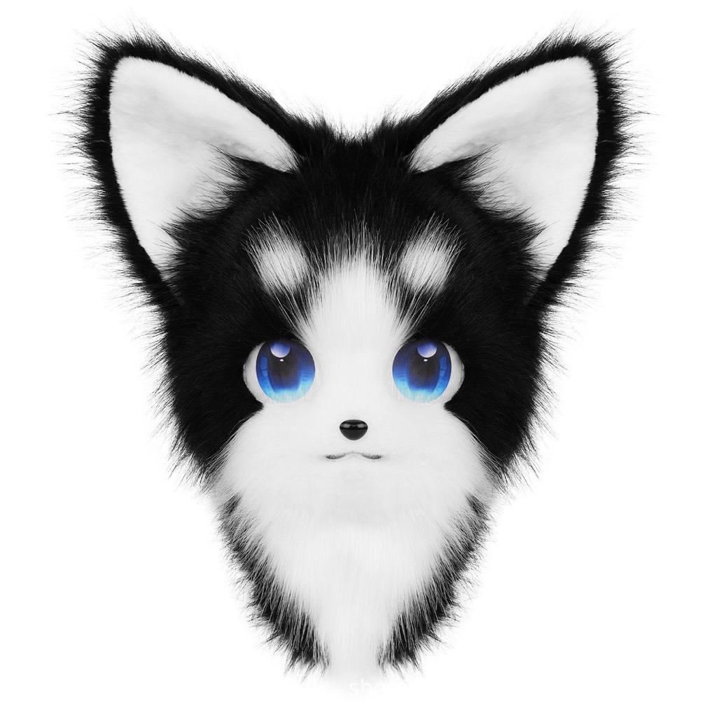 Halloween Katzen Fursuit Kopf - Tragbar, Plüsch, Auf Lager für Cosplay