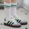 Daily Color Line Long Socks Green