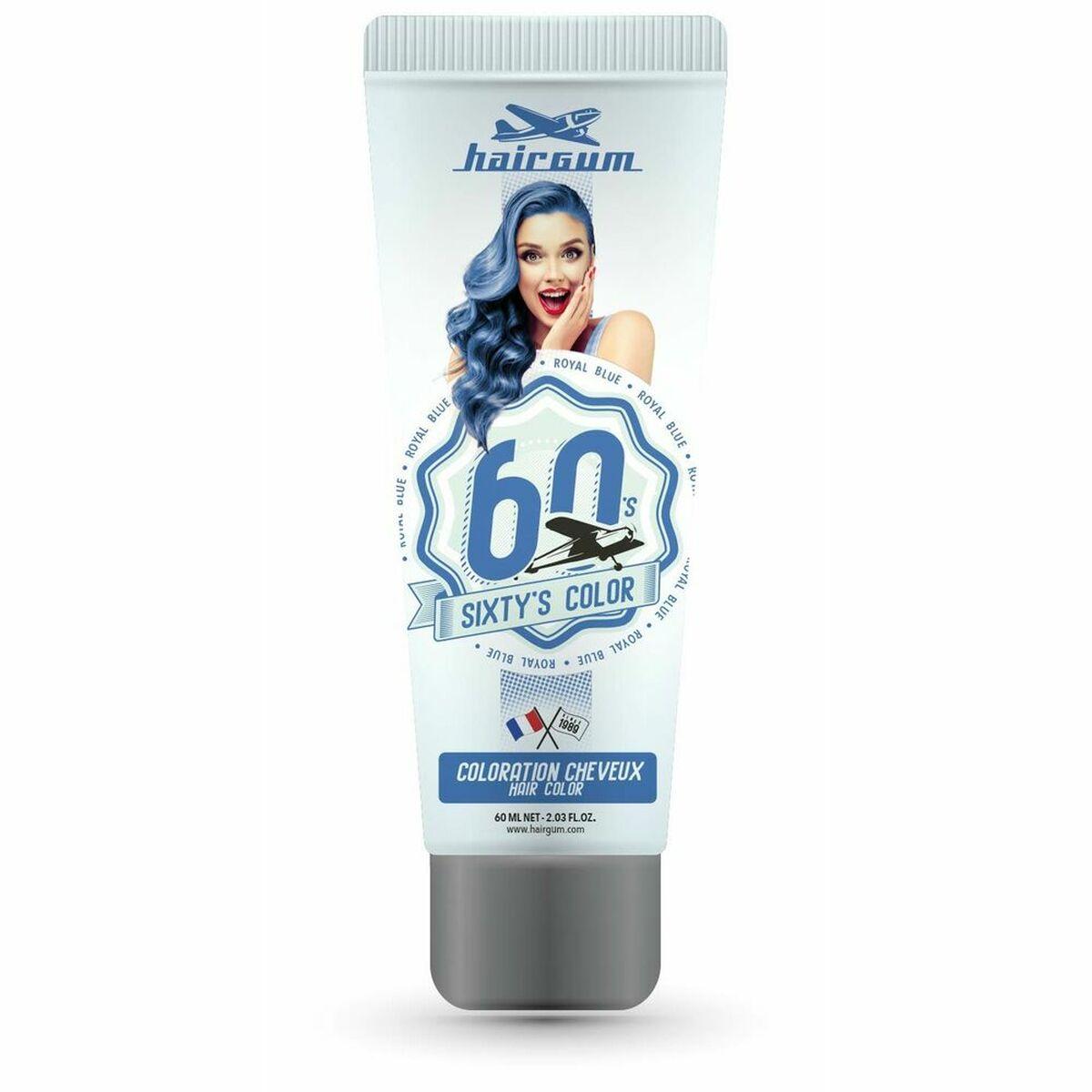 

Полуперманентная краска для волос Hairgum Sixty s Color королевский синий (60 мл)