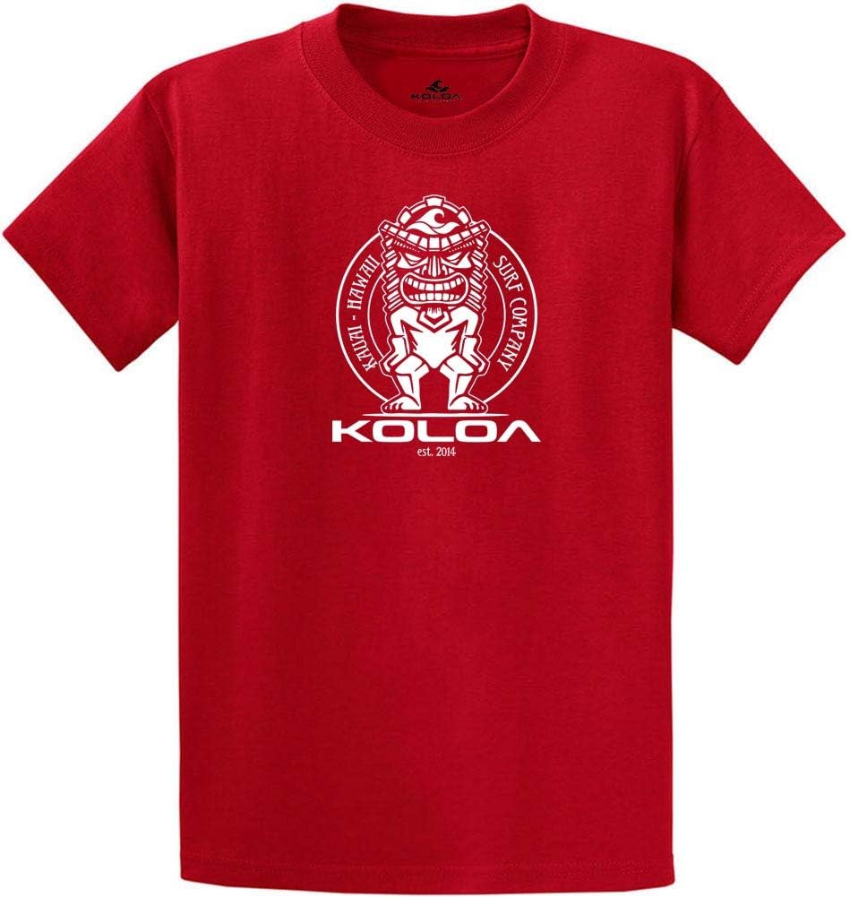 Koloa Surf Tiki Logo Cotton T-Shirts in Regular, Big and Tall Sizes S разноцветный