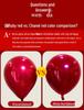 Double Layer Red Latex Balloons Set for Wedding & Engagement Room Decorations