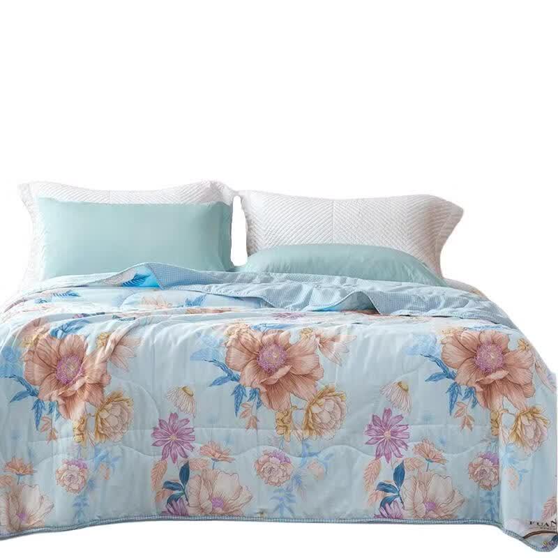 FUANNA Anti-Bacterial Printed Seven-Hole Summer Quilt