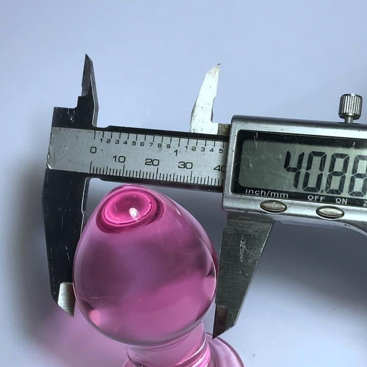 Large Pyrex Glass Butt Plugs Crystal Anal Beads Artificial Dick Adult Sex Toys Anal But Plug