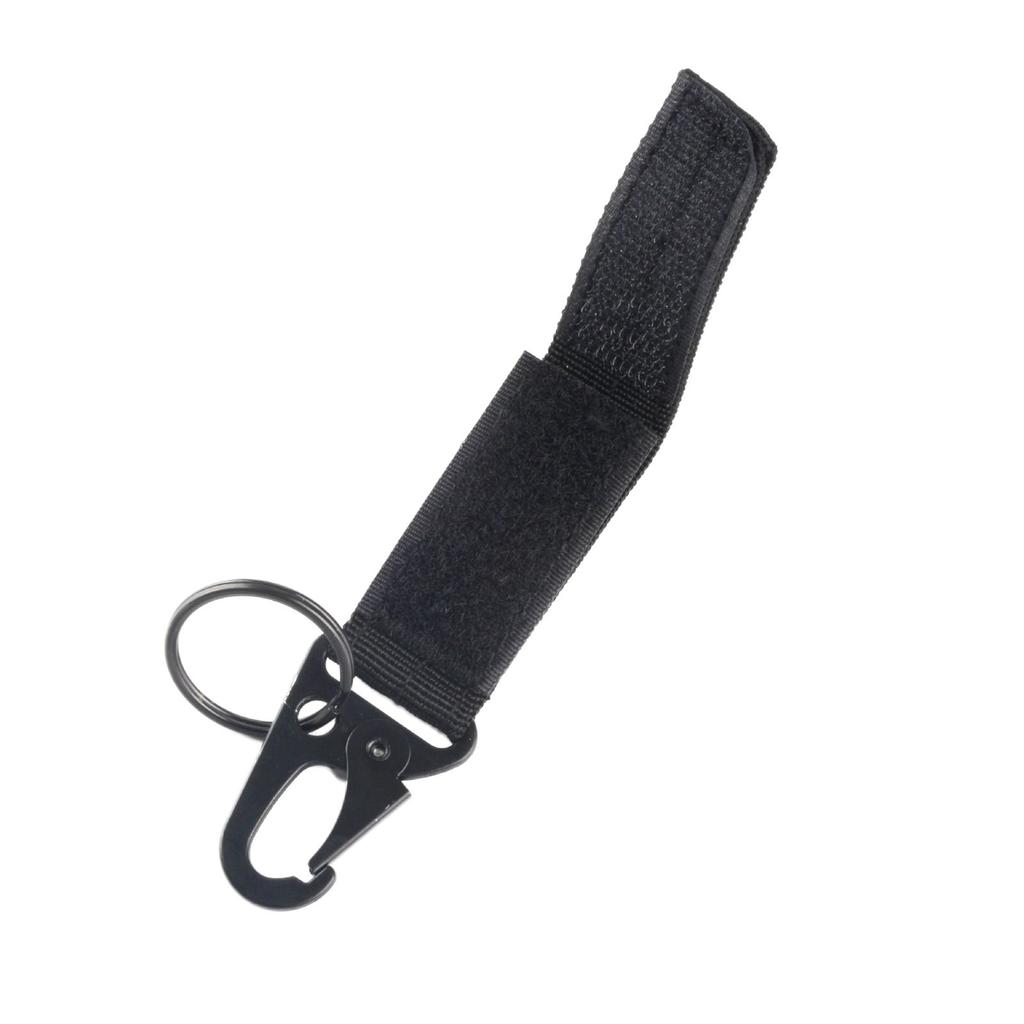 Taktischer Schlüsselanhänger Gürtelhalter Nylon Gurtband Schnalle Karabiner Molle Gürtelclip Schlüsselschnalle Geeignet für Outdoor-Sportarten