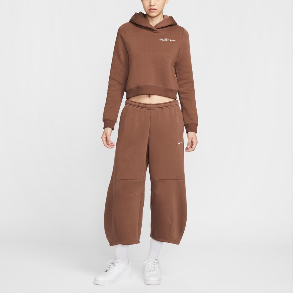 Nike Pantalones Casuales Cálidos de Felpa Holgados de Tiro Medio para Mujer Sportswear Phoenix IM7475-265