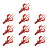 10Pcs/pack Simulation Prawns Shrimp Fishing Tackle Lures Baits Soft Crawfish Soft Shrimp Lures Baits Soft Lures Worms