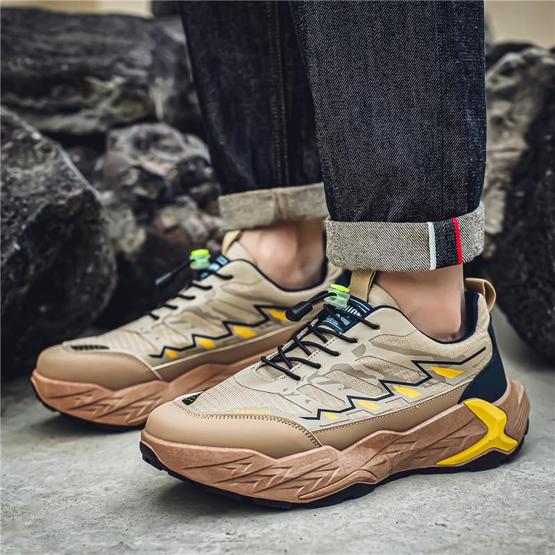New Men's Sports Shoes with Anti Slip  Wear-resistant  Rebound and Versatile Outdoor Running Shoes  Daily Versatile Hiking Shoes