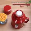Vintage Small Insulated Thermos Bottle for Warm Water & Tea
