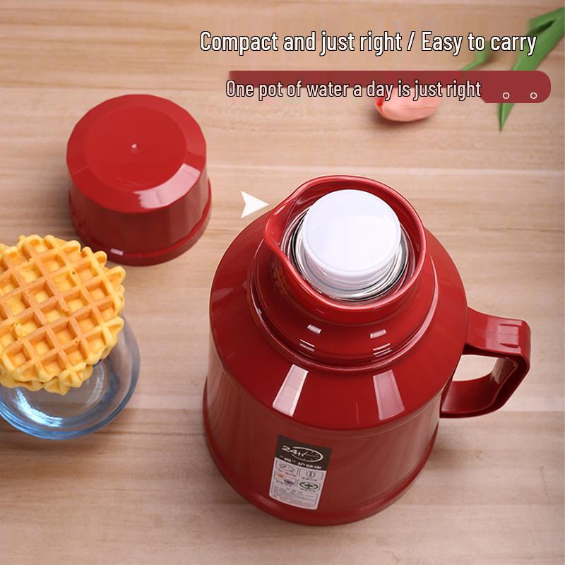 Vintage Small Insulated Thermos Bottle for Warm Water & Tea