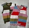 Xiao Wang's Winter Korean-Style Loose Plus Size Colorful Knitted Cardigan Vest