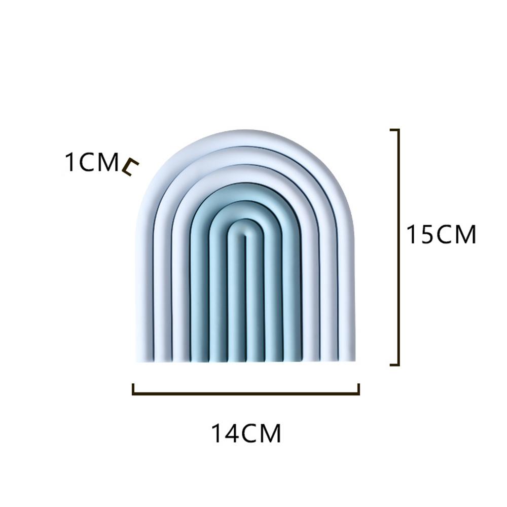 New Rainbow Silicone Table Mat Coaster Hot Dishes Pot Holder Placemats Kitchen Multipurpose Pot Holders Heat Resistant Pan Pads