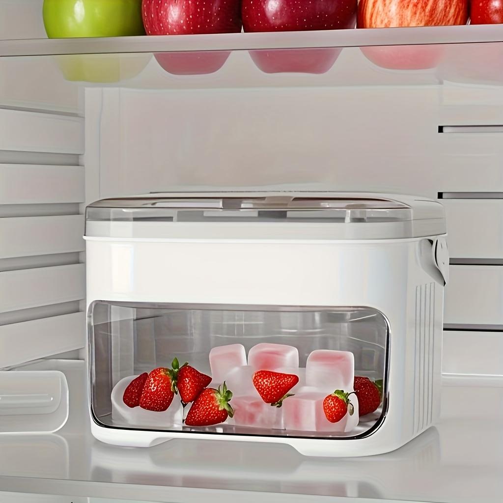 Press Type Ice Cube Mold with Ice Shovel, 50 Grid Ice Cube Maker, Large Storage Capacity, Suitable for Household Mini Refrigerators with Lids