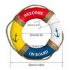 Kreativer Wandbehang Rettungsring Anhänger Heimdekorativer Rettungsring