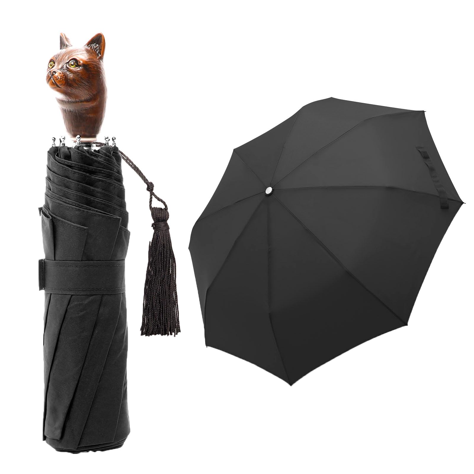 

Зонт GUY DE JEAN Cat от солнца и дождя 102147 Guy de Jean, складной, (Кошка) (нуар)