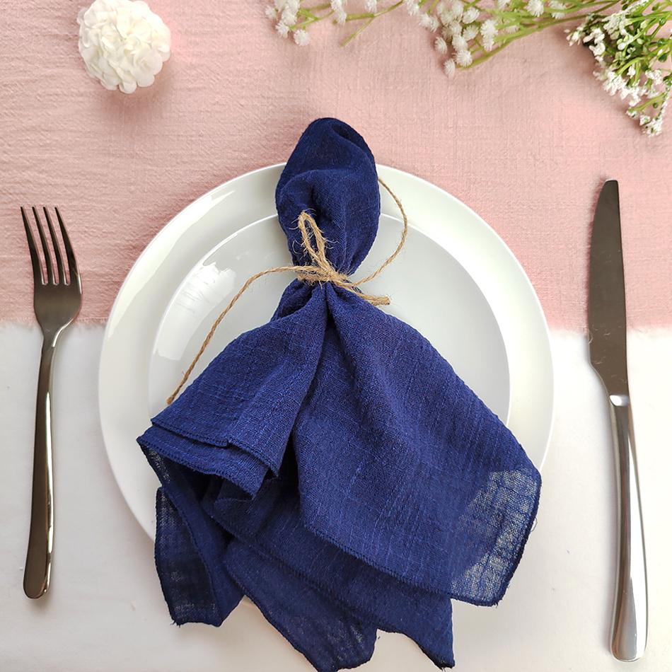 Set of 50 Cotton Cloth Napkins Gauze Fabric 30x30 Cm Factory Outlet Wedding Decor Everyday Use Dinner  Tea Towel Table  Village