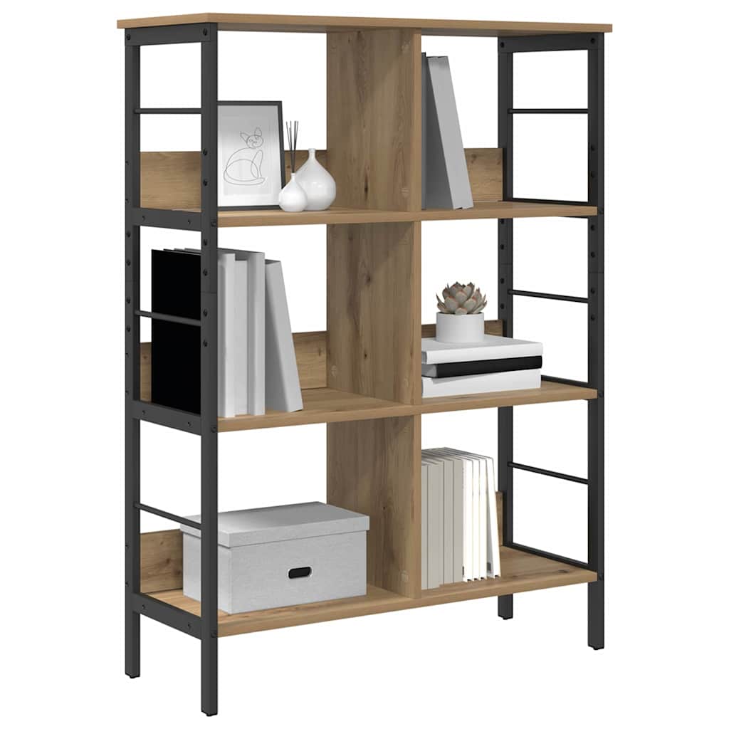 Artisan Oak Bookshelf 82 x 32 x 112 cm Engineered Wood