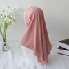 Quick Drying Beads Hijab Pull On Style Head Wraps Simple Hijab Scarf  Prayer