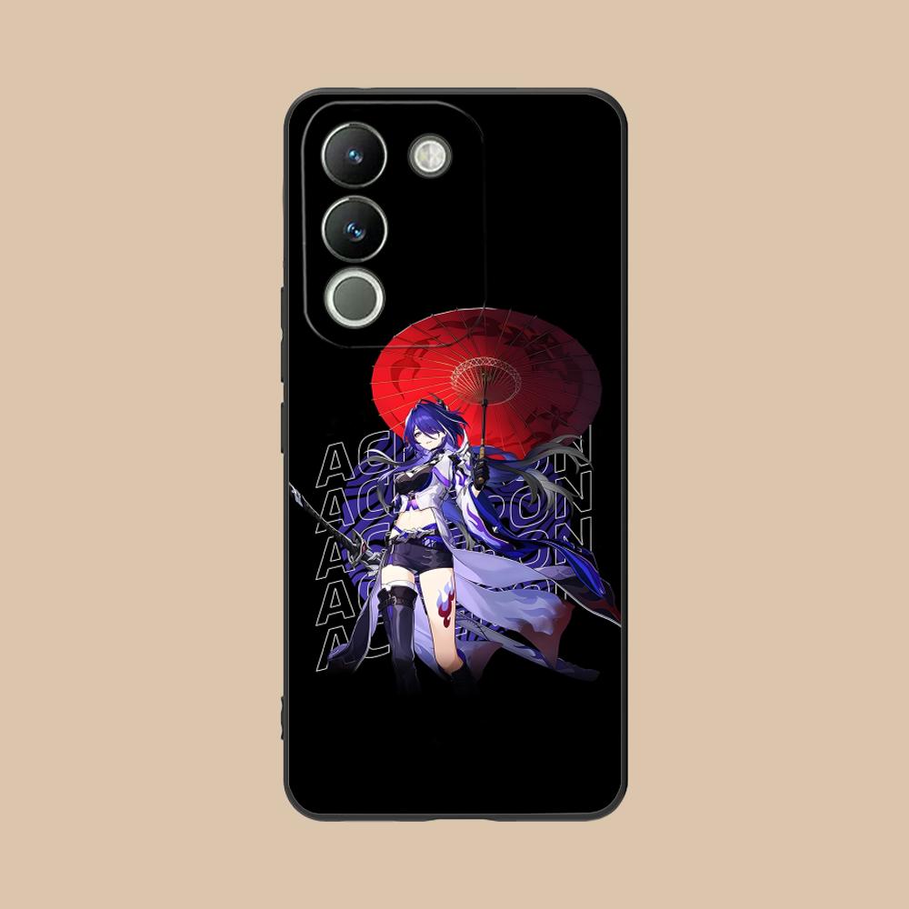 HSR Acheron Matte TPU Mobile Phone Case for VIVO V60 V50 V40 V30 V29 V27 V25 V23 Pro Lite 5G Colorful Printing Cover