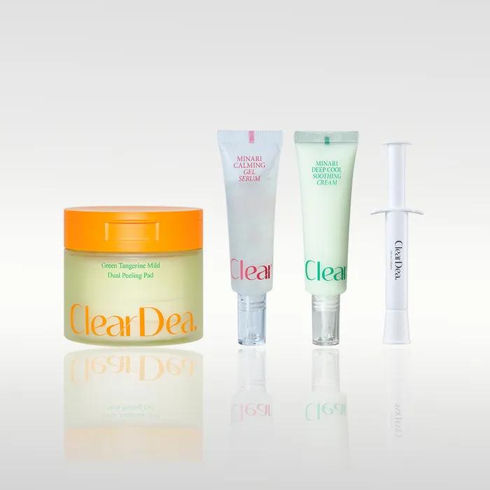 [Oil Routine] Green Tangerine Pad (1 box) + Water Celery Gel Serum (1) + Soothing Cream (1) + Cream Ampoule (1 box)