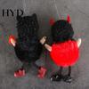 Halloween Door Hanging Decor Plush Witch Doll with Lanyard, Cute Furry Pom Three-dimensional Ball Ornament for Doors Windows Trees Party